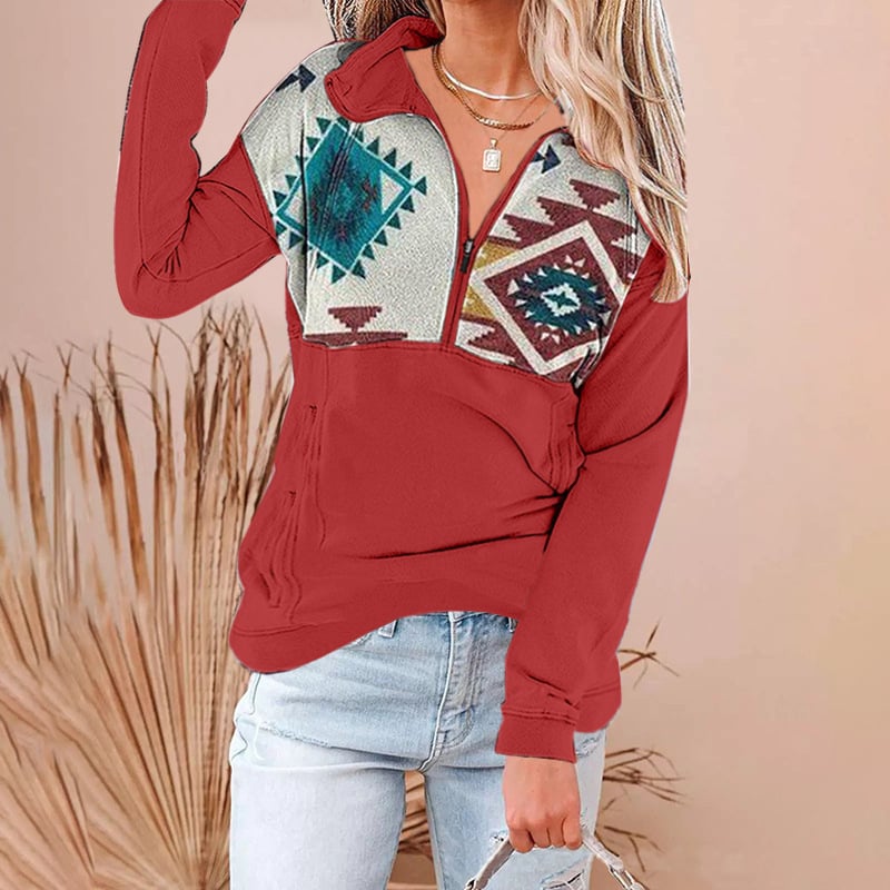 V-neck Zipper Plus Size Women's Fashion Sweater Jacket